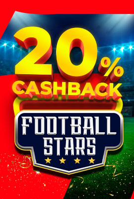 20% Cashback Football Stars